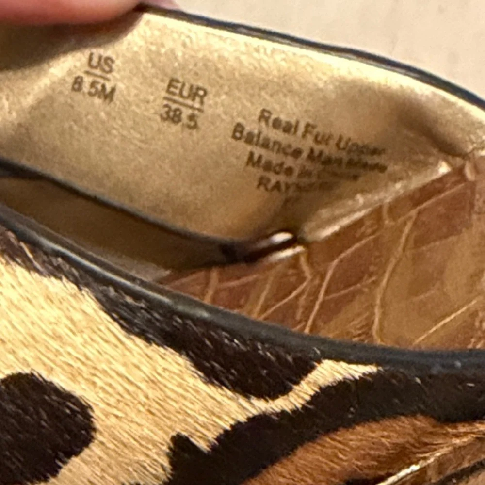 Sam Edelman Women’s Animal Fur Print Wedge Sandals, Size 8.5 - Picture 9 of 10